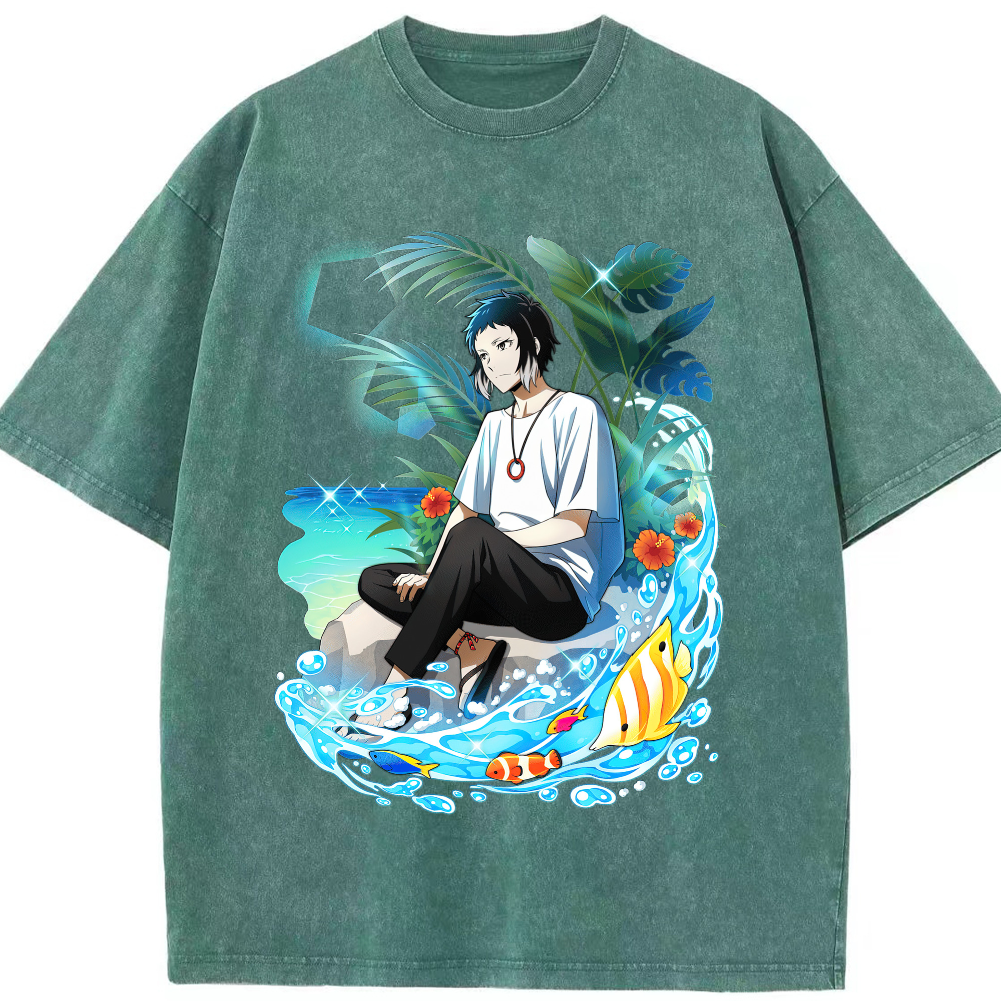 （画像用） 文豪ストレイドッグス Bungo Stray Dogs 綿100% ヴィンテージ風 半袖Tシャツ（フロントプリント）